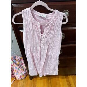 Vineyard Vines Pintuck Linen Shift Dress